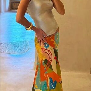 Never Fully Dressed Multicolor Patterned Skirt